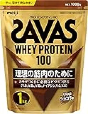 ザバス(SAVAS) ホエイプロテイン100 リッチショコラ味 1㎏ 明治【Amazon.co.jp限定】 の商品画像